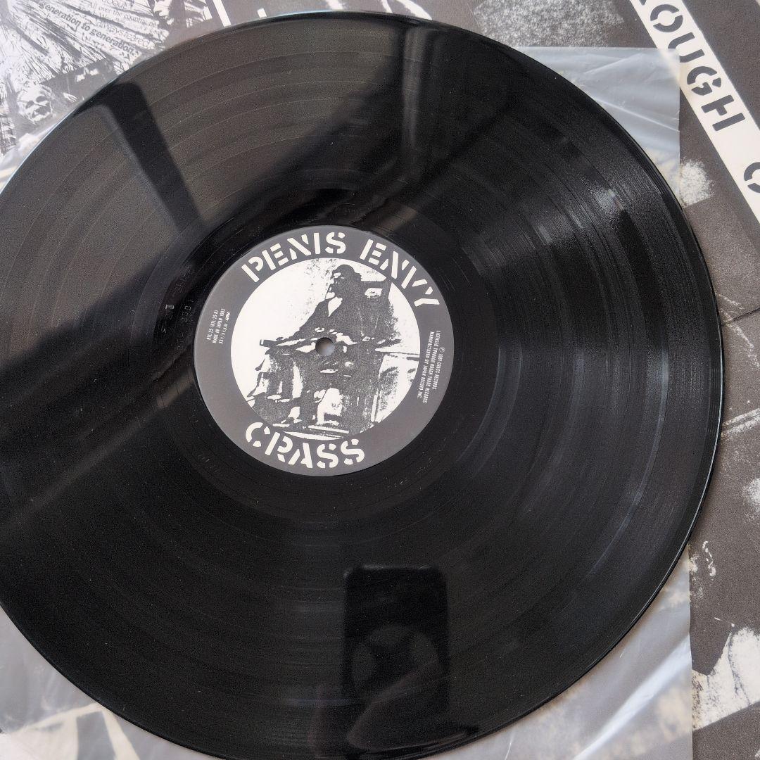 CRASS　日本盤レコード　帯カラーコピー