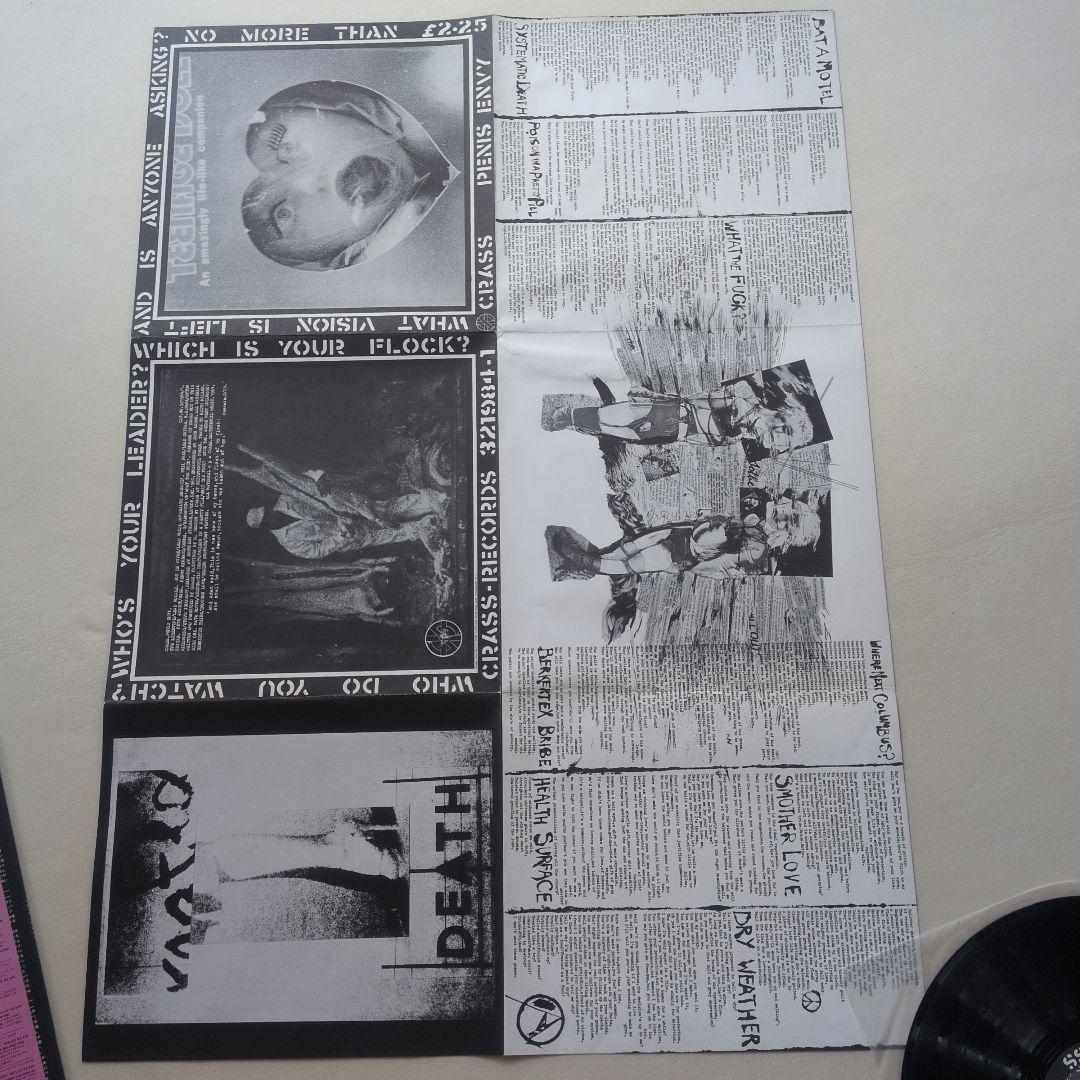CRASS　日本盤レコード　帯カラーコピー