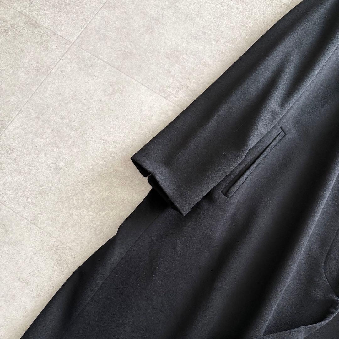 ロロピアーナ　スーパーロングコート　カシミヤ100% 黒　42 大きいサイズ