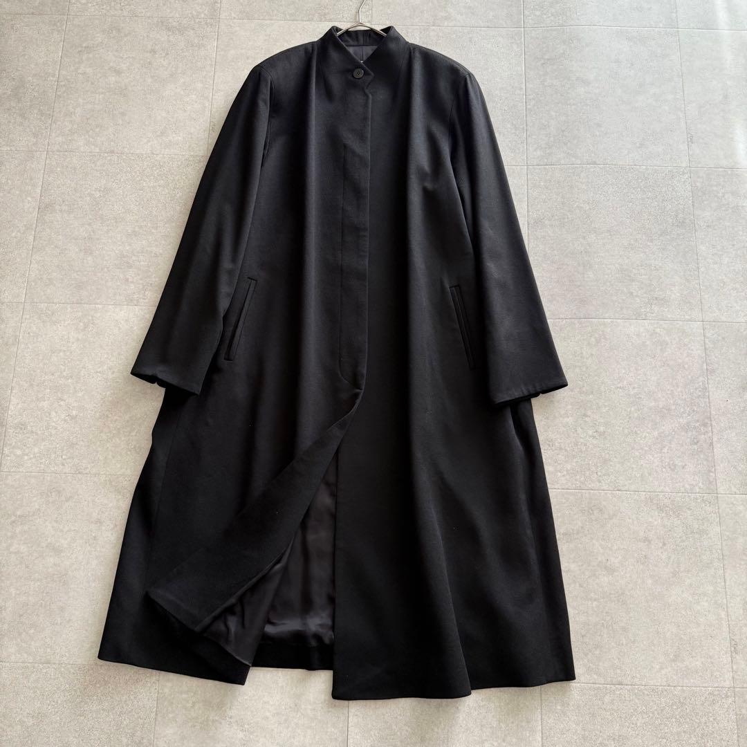 ロロピアーナ　スーパーロングコート　カシミヤ100% 黒　42 大きいサイズ