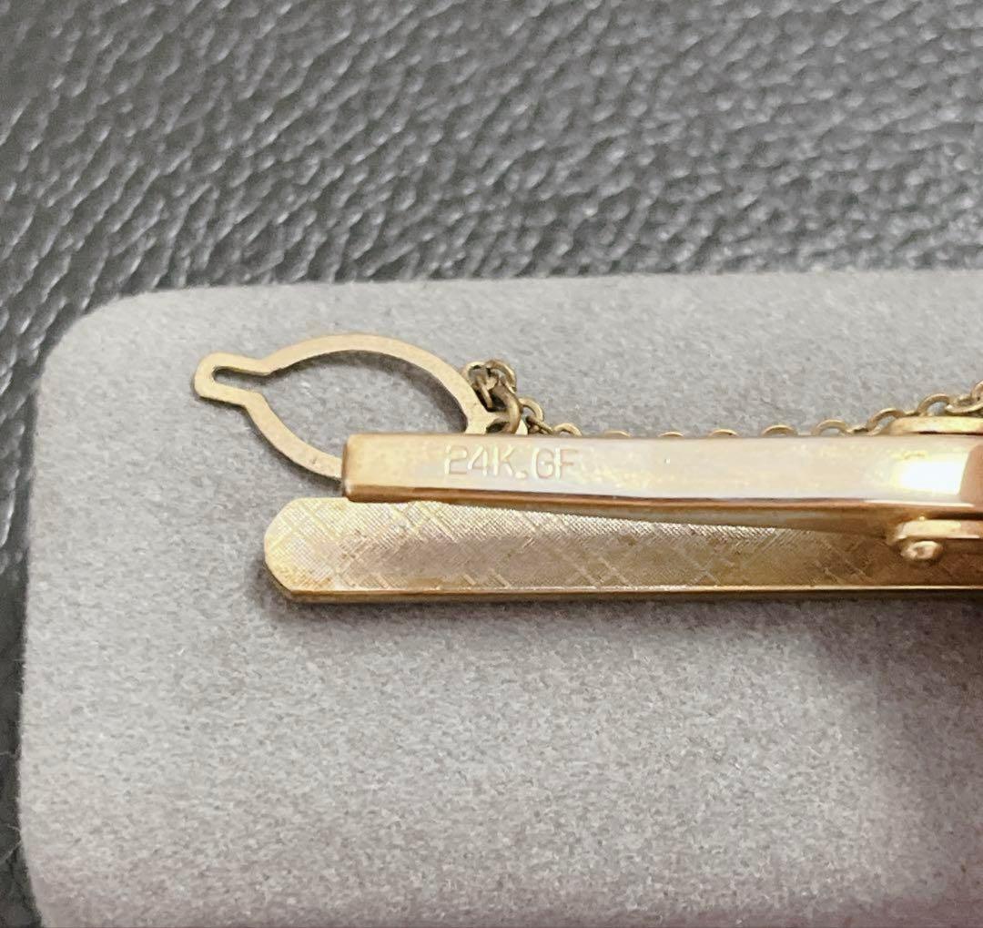 正規品✨CHANELシャネルタイピンネクタイクリップココマーク24KGF純金張り