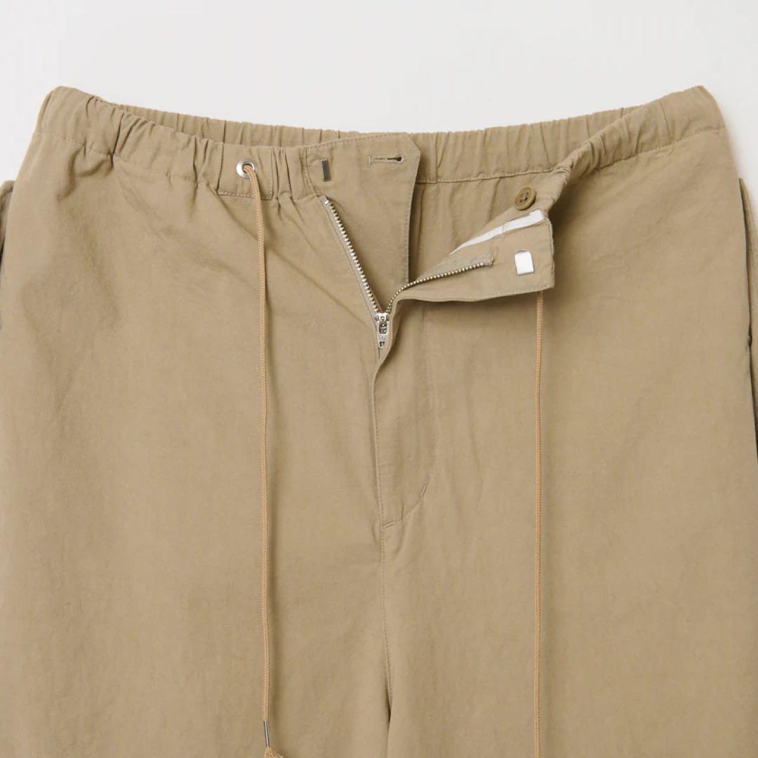 SサイズTHE SHISHIKUI PARACHUTE PANTS グレージュ