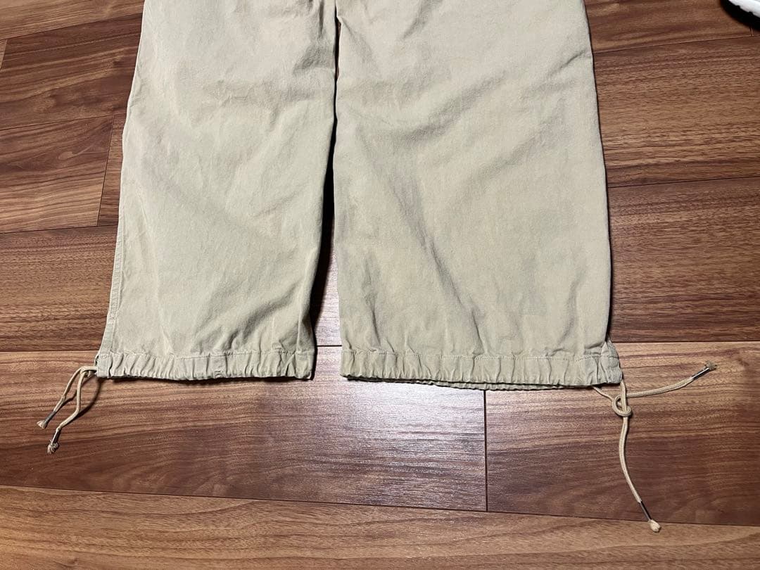 SサイズTHE SHISHIKUI PARACHUTE PANTS グレージュ