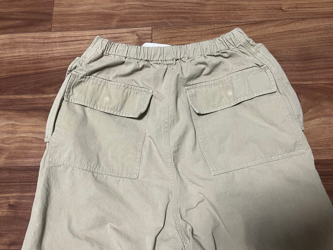 SサイズTHE SHISHIKUI PARACHUTE PANTS グレージュ