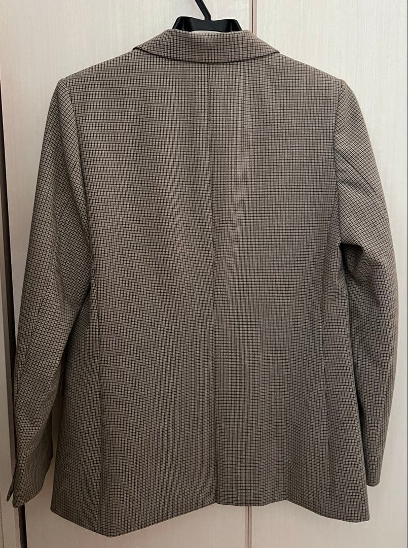 ユニクロ ダブルジャケット ブラウン