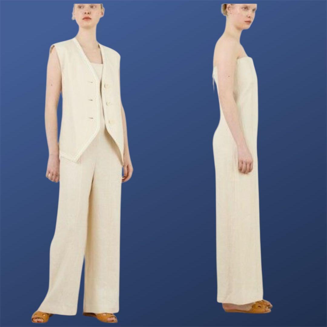 極美品✨DES PRÉS　デプレ　ヘンプツイル カクテルオールインワン　2024