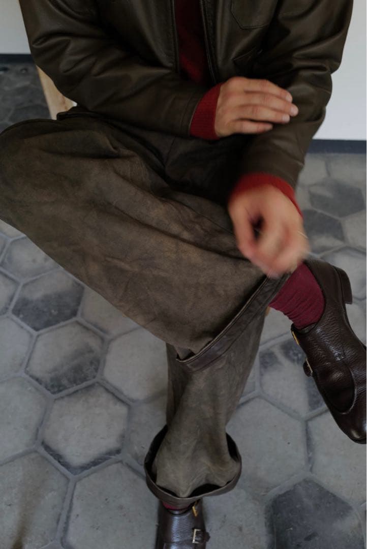 NICENESS × 柿乃葉 Ex VOLTON 4 柿渋染め 鉄焙煎 サイズ2