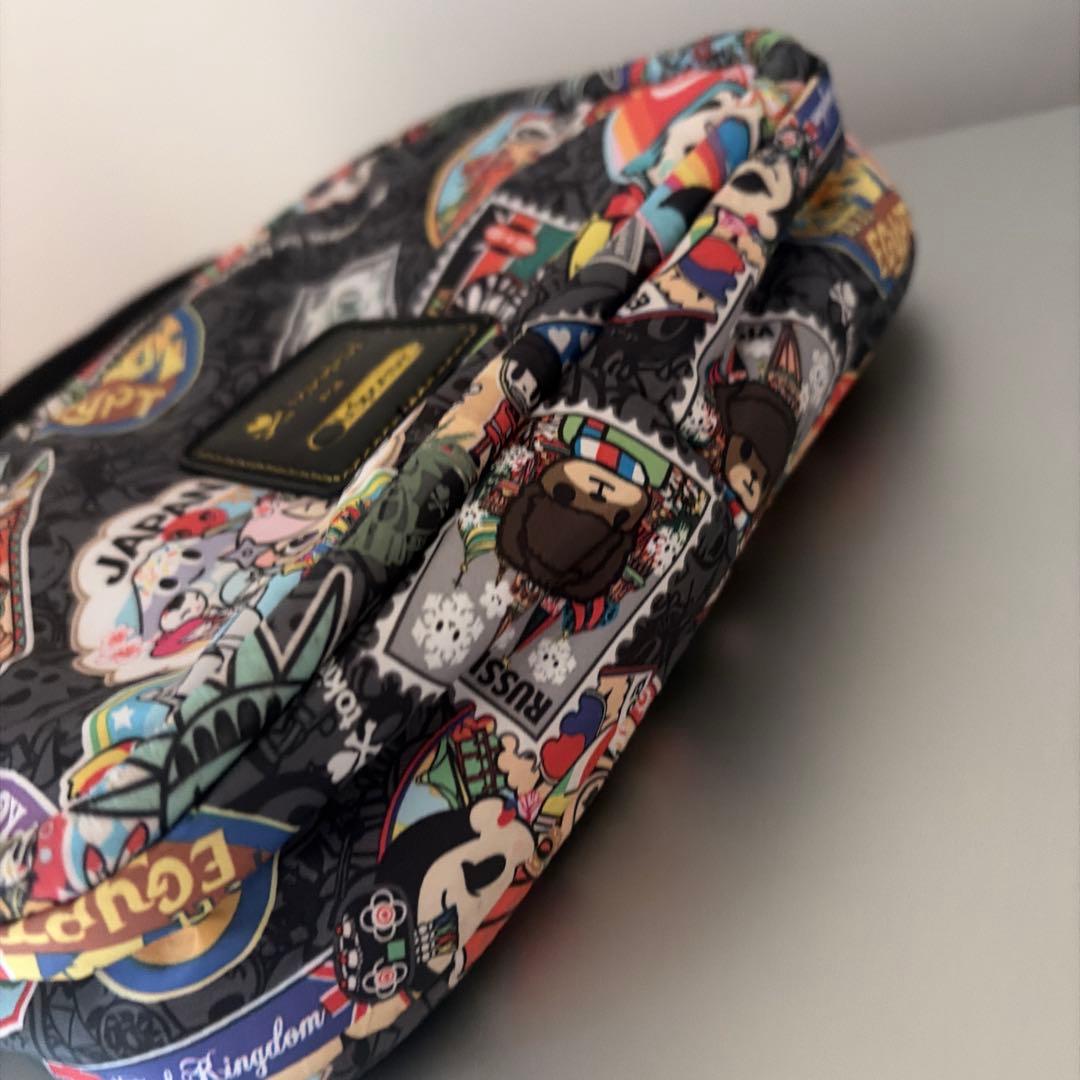【希少】レスポートサック tokidoki ショルダーバッグ 世界旅行柄