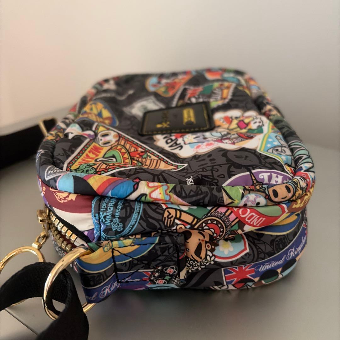 【希少】レスポートサック tokidoki ショルダーバッグ 世界旅行柄