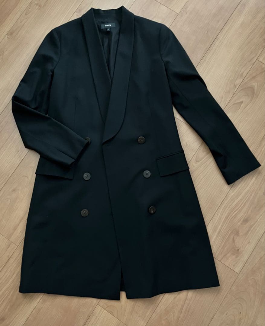 黒 ダブル　ジャケット（ワンピース）