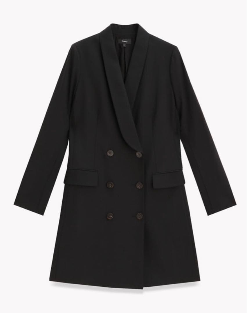 黒 ダブル　ジャケット（ワンピース）