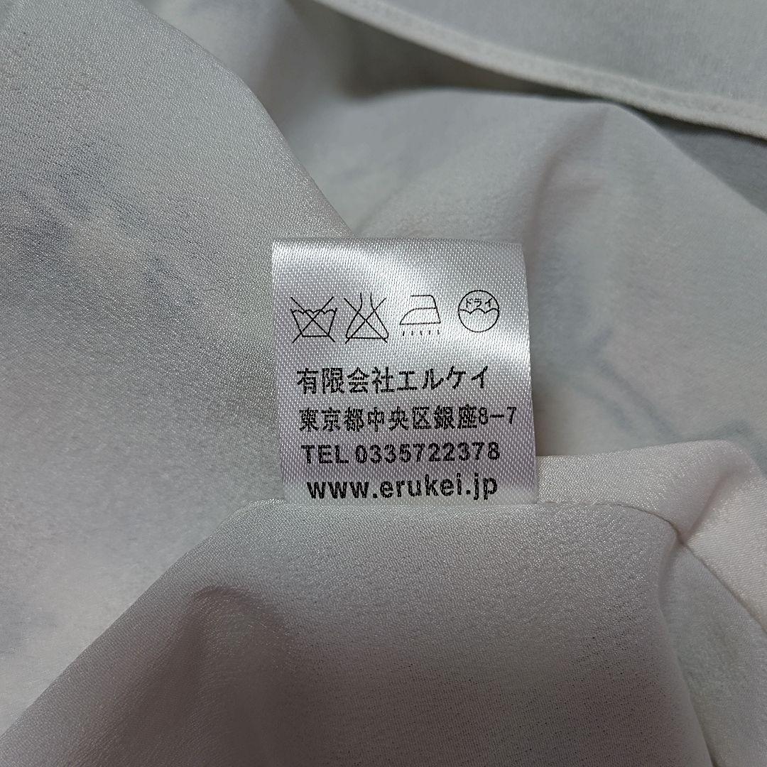 4 M 9号 エルケイ 銀座クチュール ブラック ホワイト ワンピース ドレス