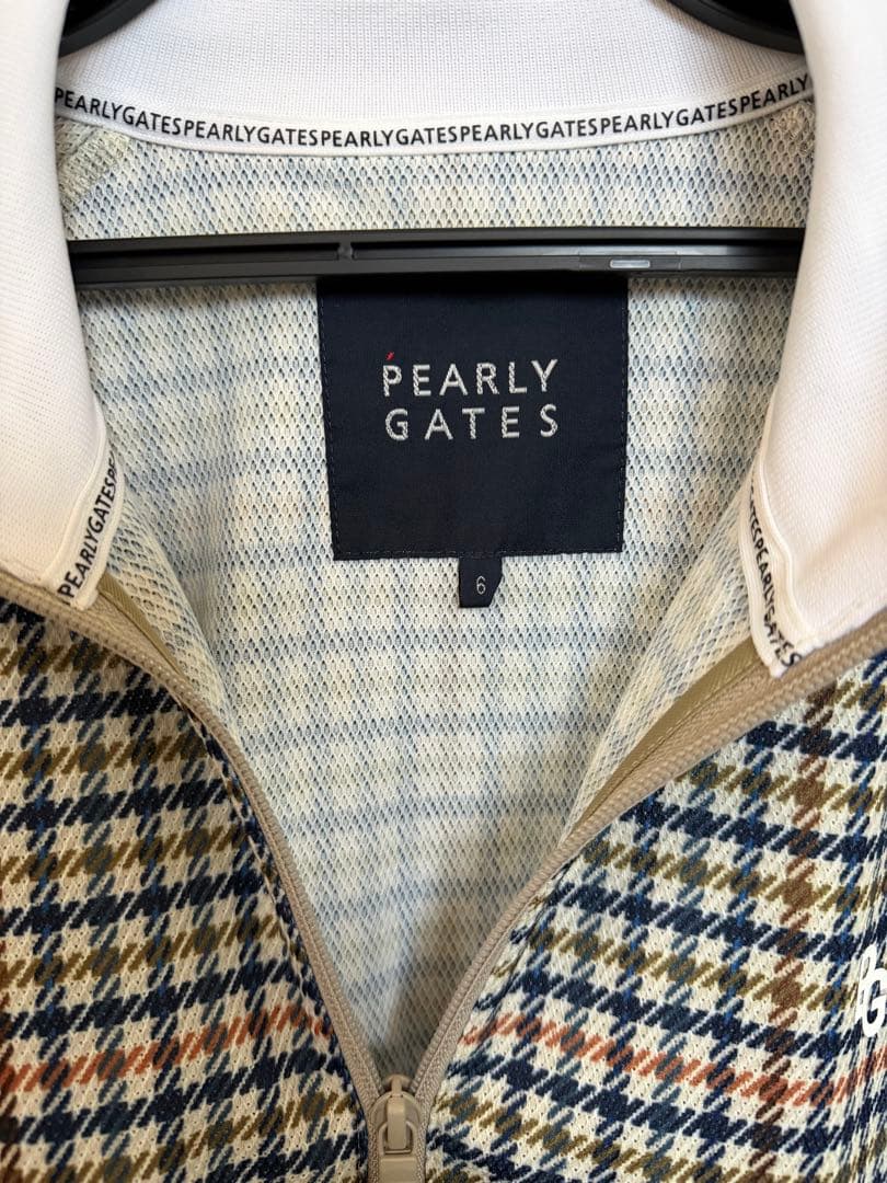 パーリーゲイツ メンズ チェック柄 ジャケット パンツ サンバイザー セット 6
