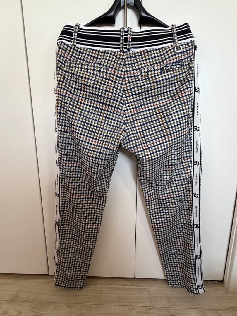 パーリーゲイツ メンズ チェック柄 ジャケット パンツ サンバイザー セット 6