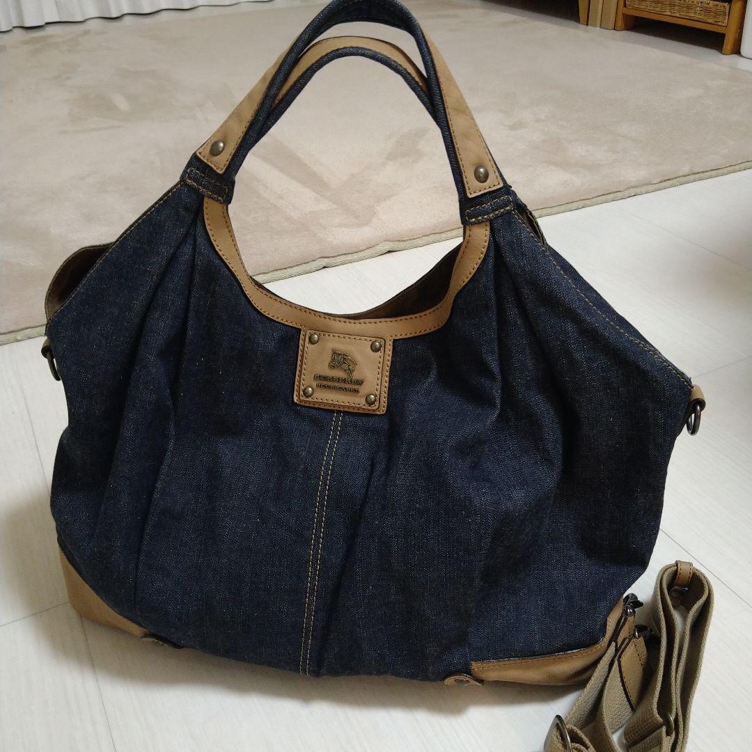 BURBERRY BLUE LABEL　デニム　ホース　ワンショルダーバッグ
