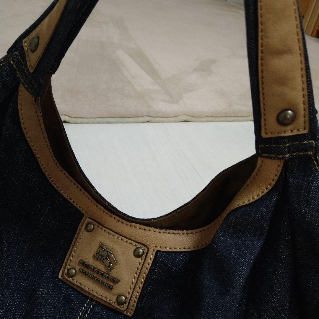 BURBERRY BLUE LABEL　デニム　ホース　ワンショルダーバッグ