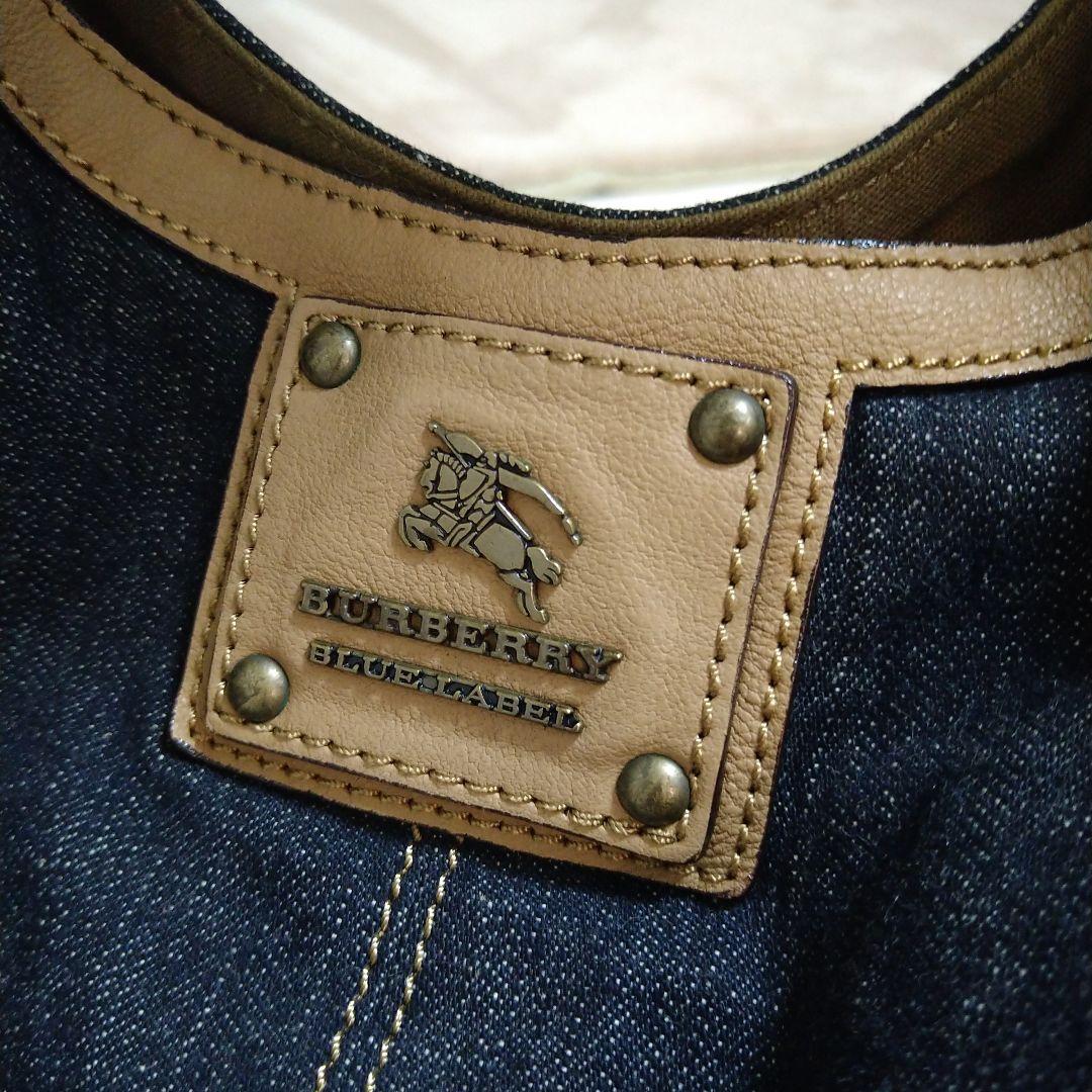 BURBERRY BLUE LABEL　デニム　ホース　ワンショルダーバッグ