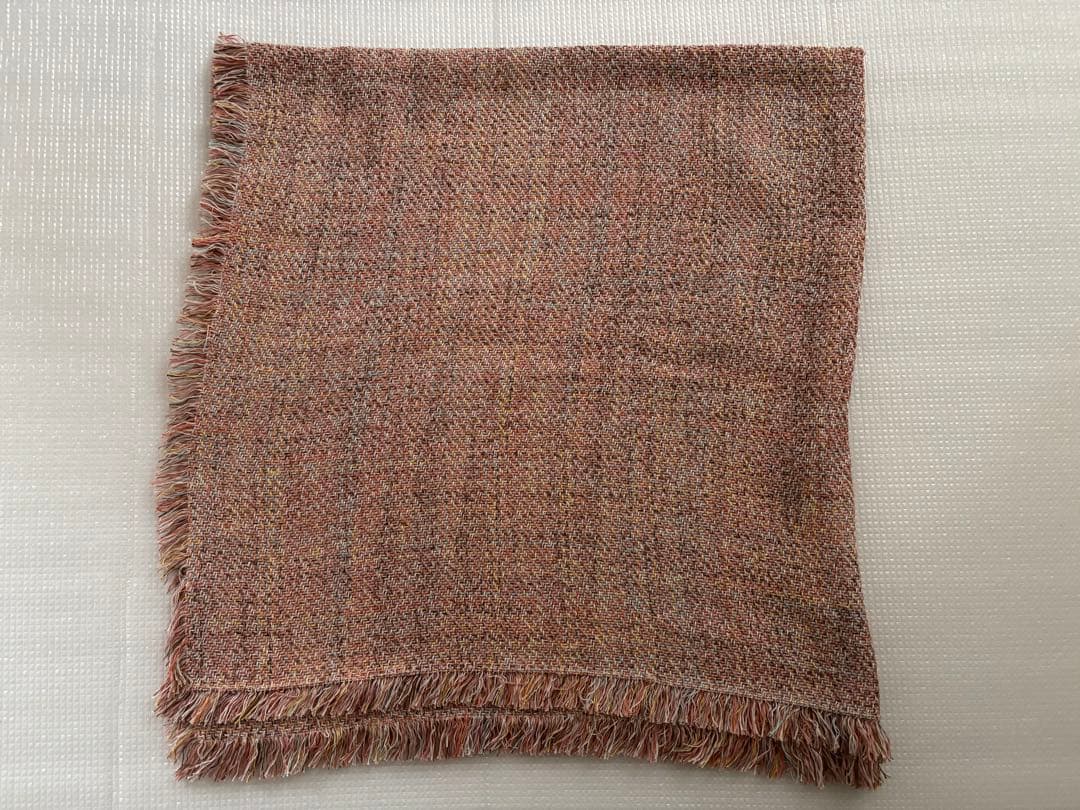 アソースメレ メランジ ツイード スクエア コットン ストール