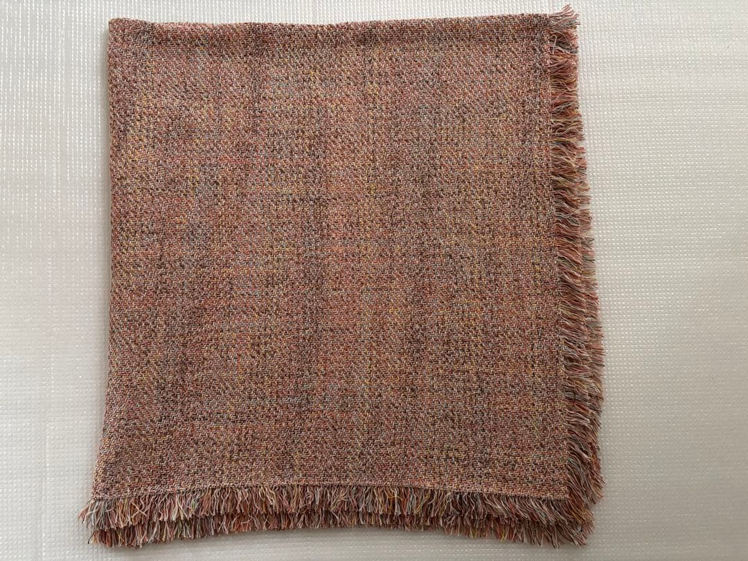 アソースメレ メランジ ツイード スクエア コットン ストール