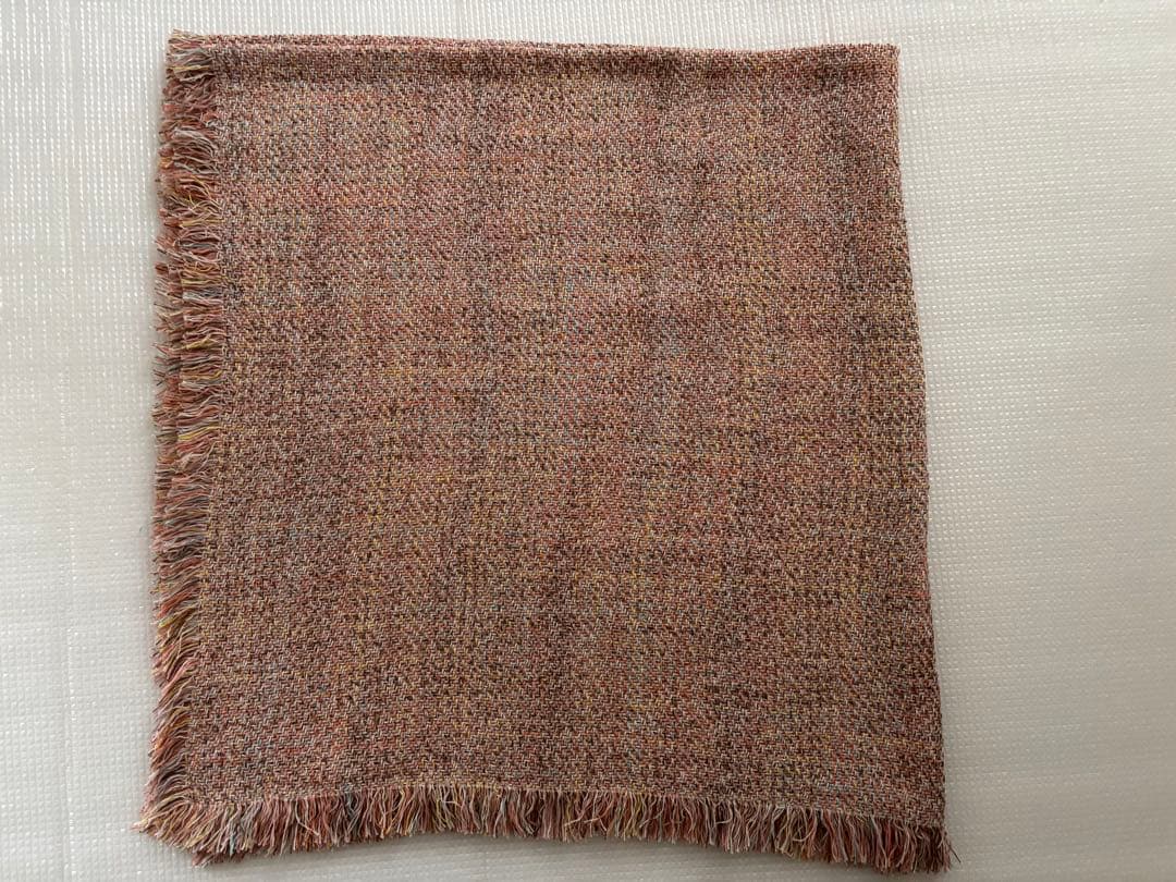 アソースメレ メランジ ツイード スクエア コットン ストール