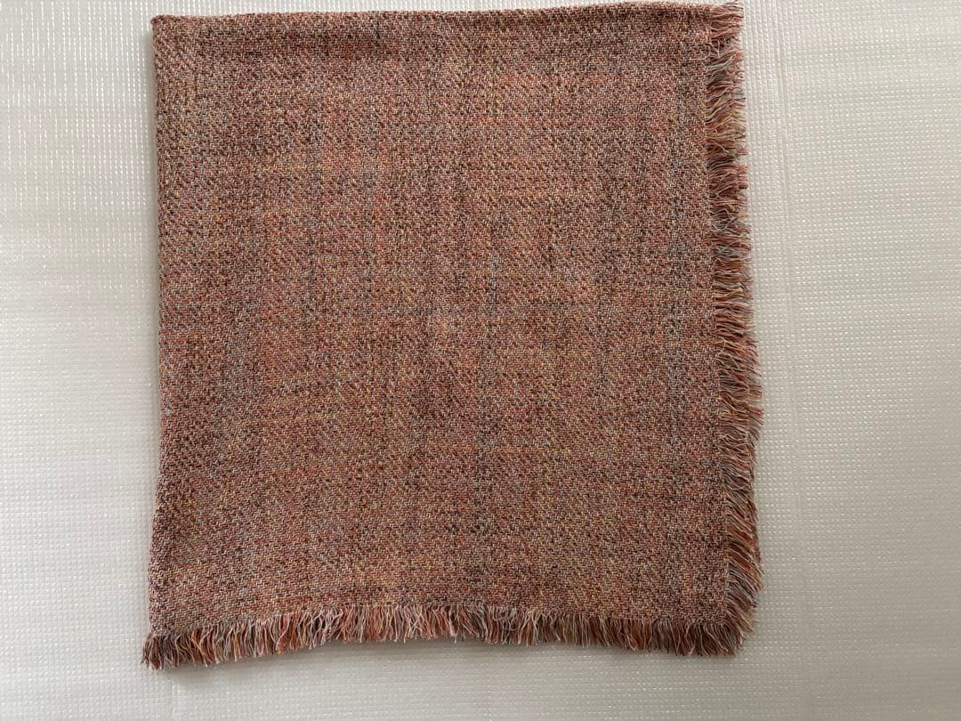 アソースメレ メランジ ツイード スクエア コットン ストール