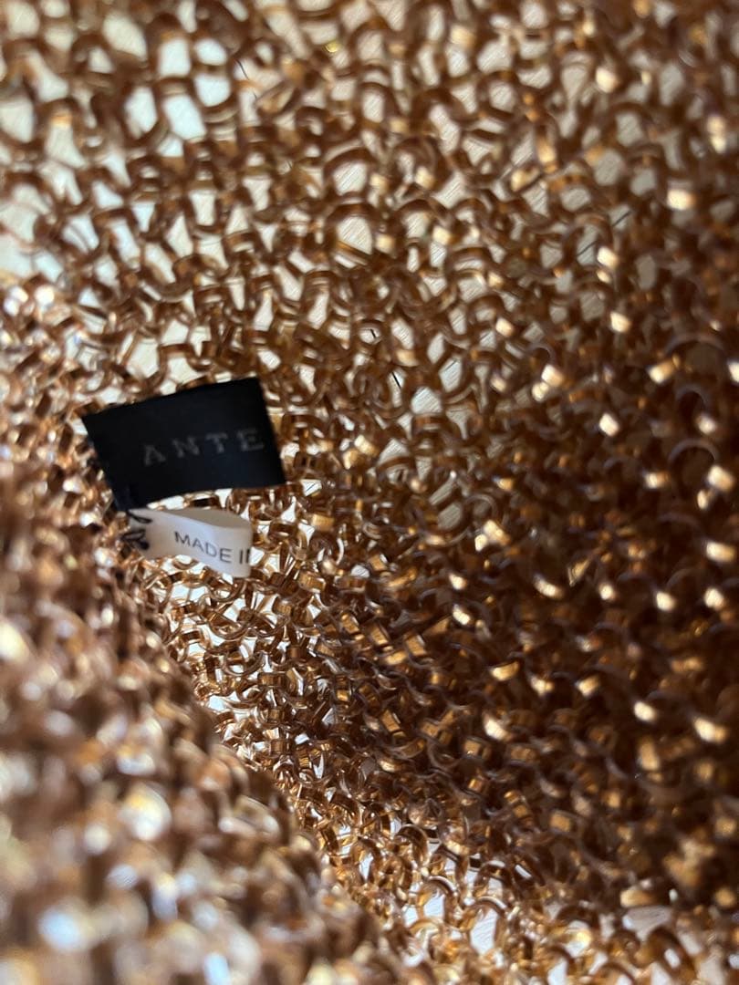 Gomaアンテプリマ ANTEPRIMA ワイヤーバッグ　ゴールド