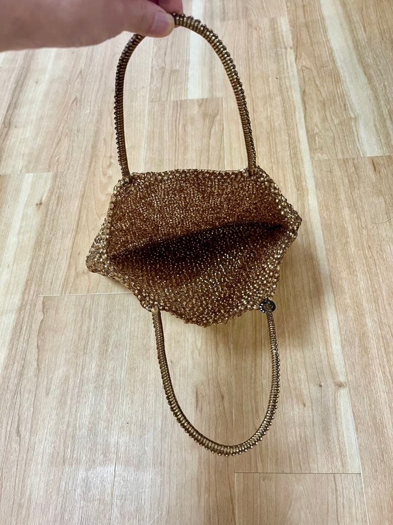 Gomaアンテプリマ ANTEPRIMA ワイヤーバッグ　ゴールド