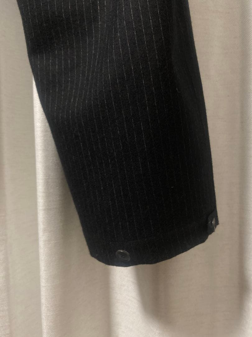 HEUGN 極美品　Glenn ウールピンストライプシャーリングオーバーパンツ