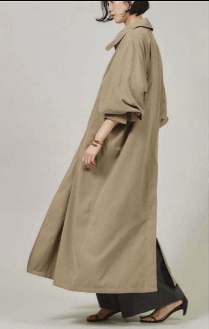 Curensology 2025SS ビーチトレンチコート　ベージュ 38