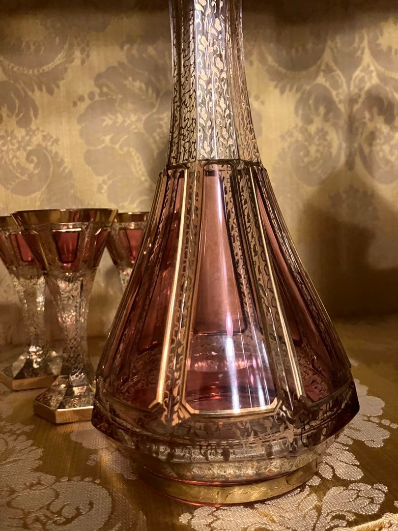 ベネチアングラス　グラスとピッチャーのセット