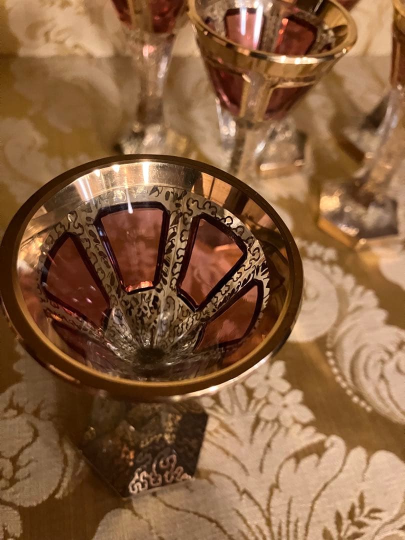 ベネチアングラス　グラスとピッチャーのセット