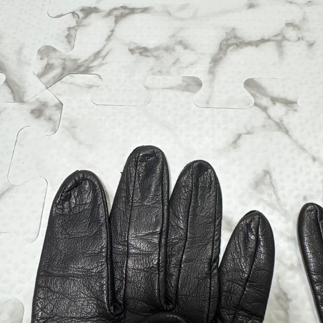 イヴサンローラン Yves Saint Laurent レザー グローブ 本革