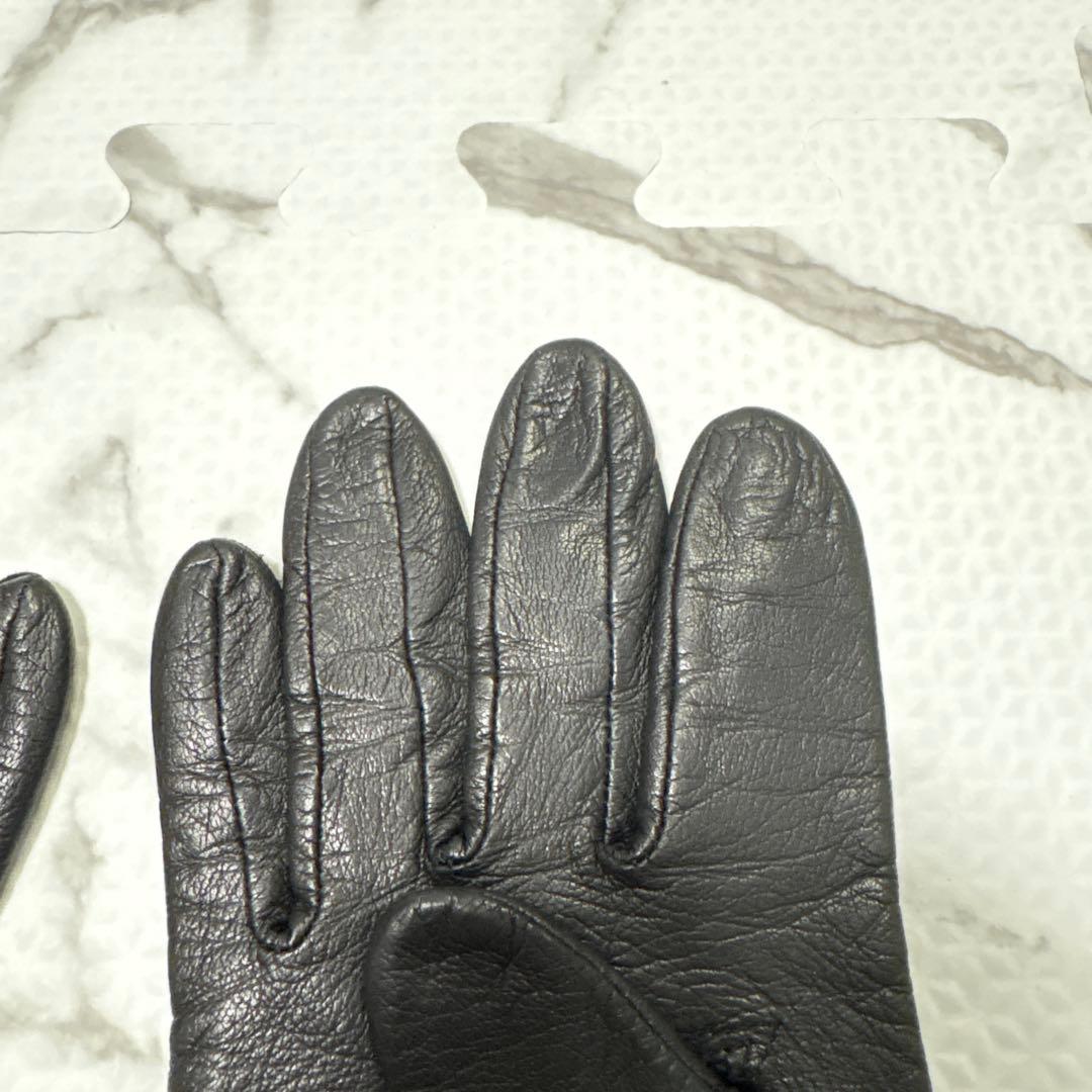 イヴサンローラン Yves Saint Laurent レザー グローブ 本革