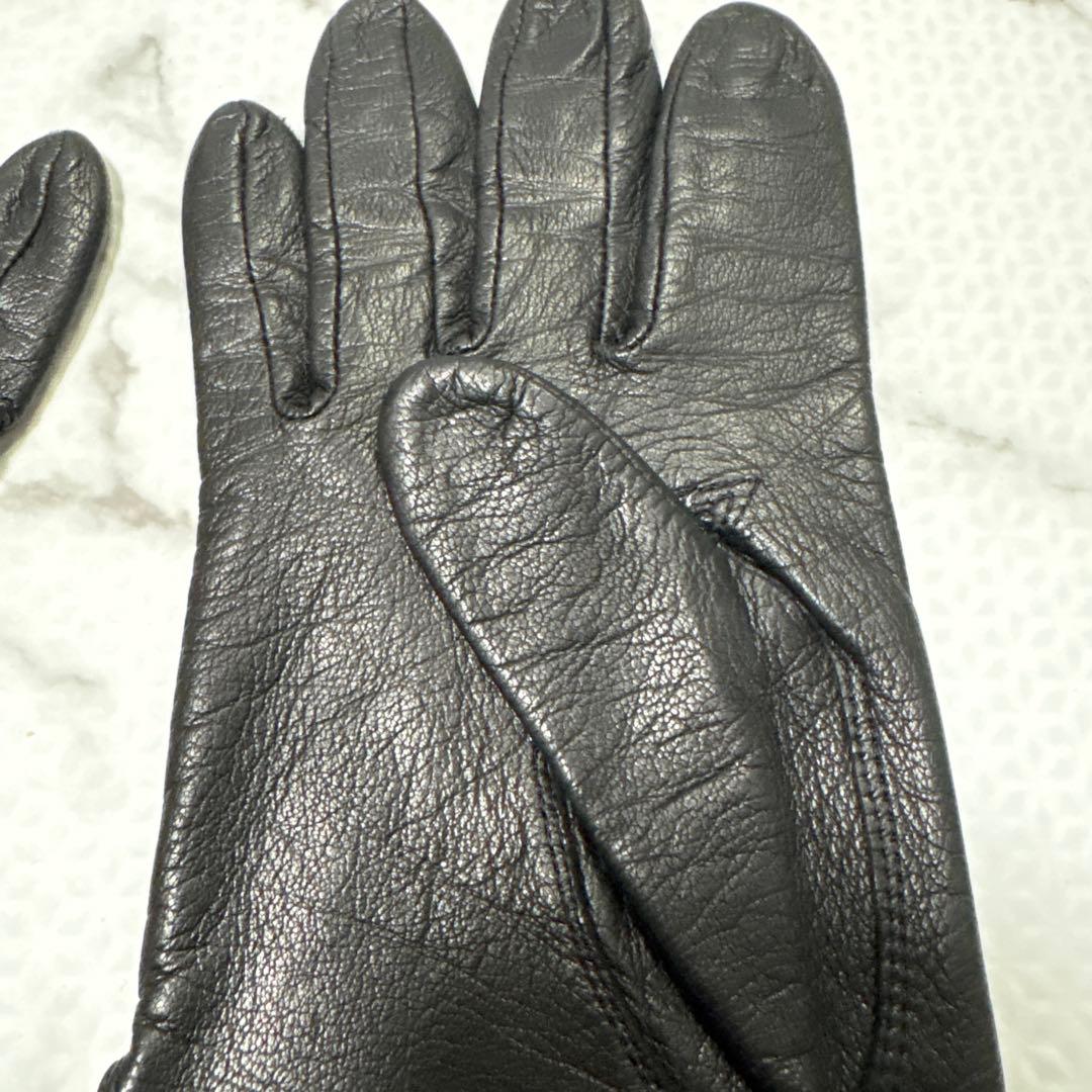 イヴサンローラン Yves Saint Laurent レザー グローブ 本革