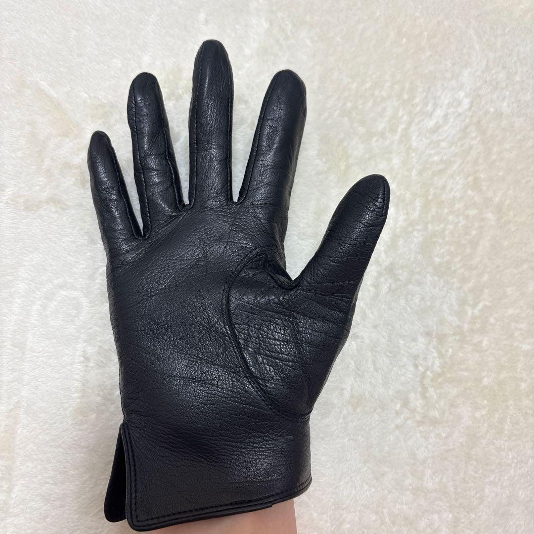 イヴサンローラン Yves Saint Laurent レザー グローブ 本革