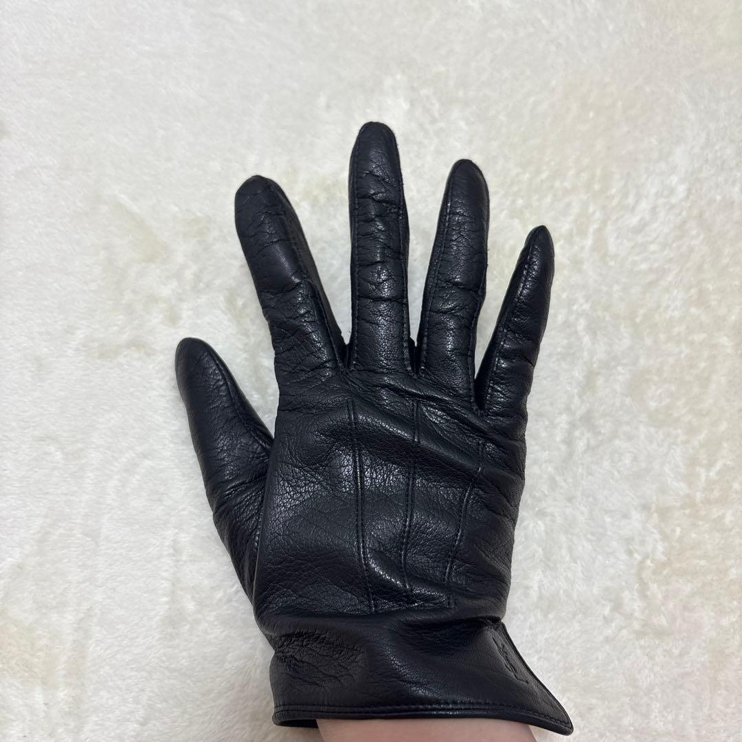 イヴサンローラン Yves Saint Laurent レザー グローブ 本革