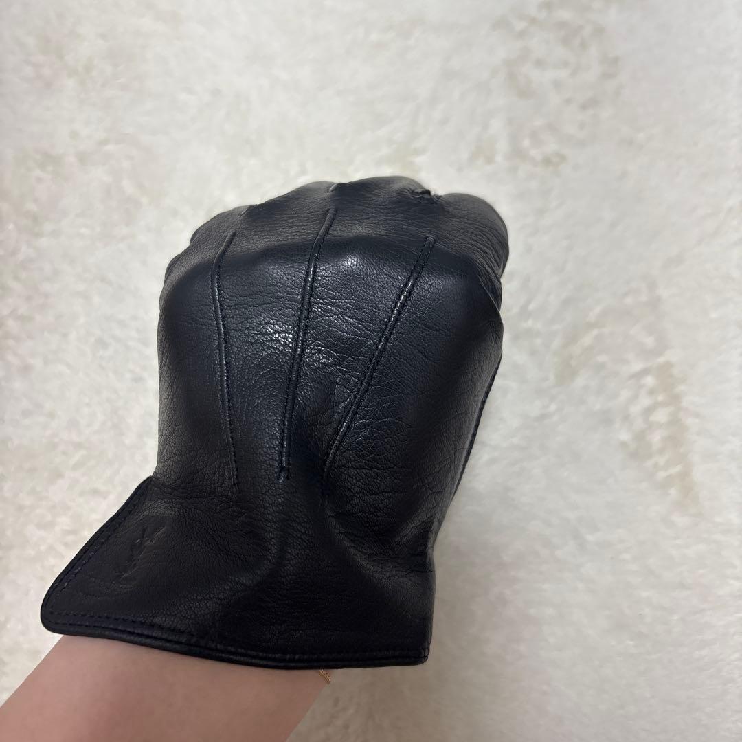 イヴサンローラン Yves Saint Laurent レザー グローブ 本革