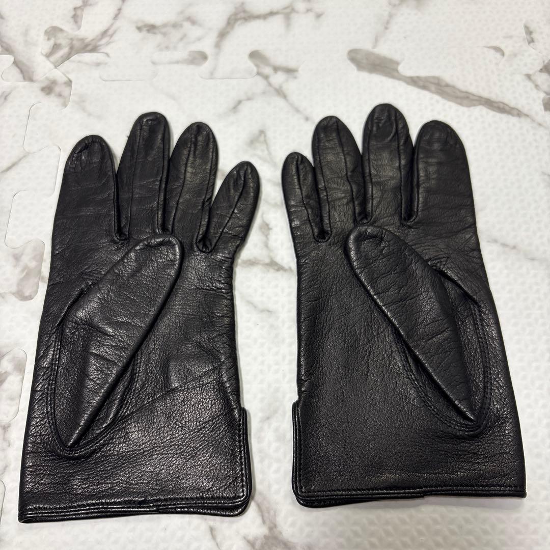 イヴサンローラン Yves Saint Laurent レザー グローブ 本革