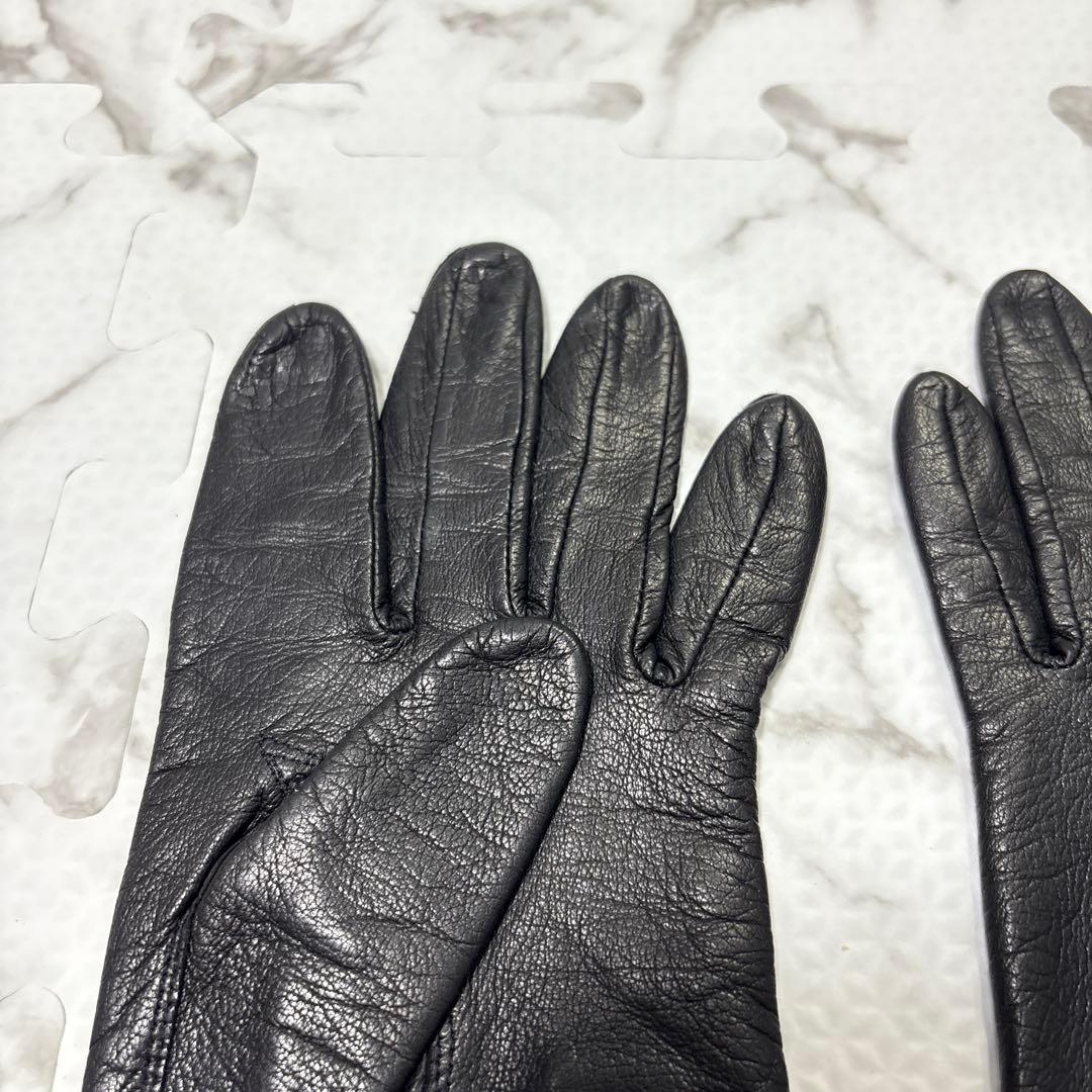 イヴサンローラン Yves Saint Laurent レザー グローブ 本革
