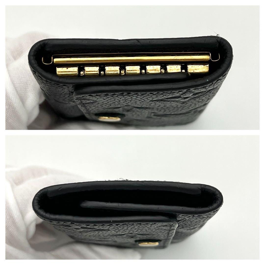 【美品】ヴィトン アンプラント ミュルティクレ 6連キーケース ノワール