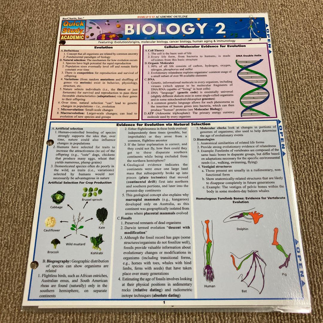 BIOLOGY２Quick Study ACADEMIC 生物学２