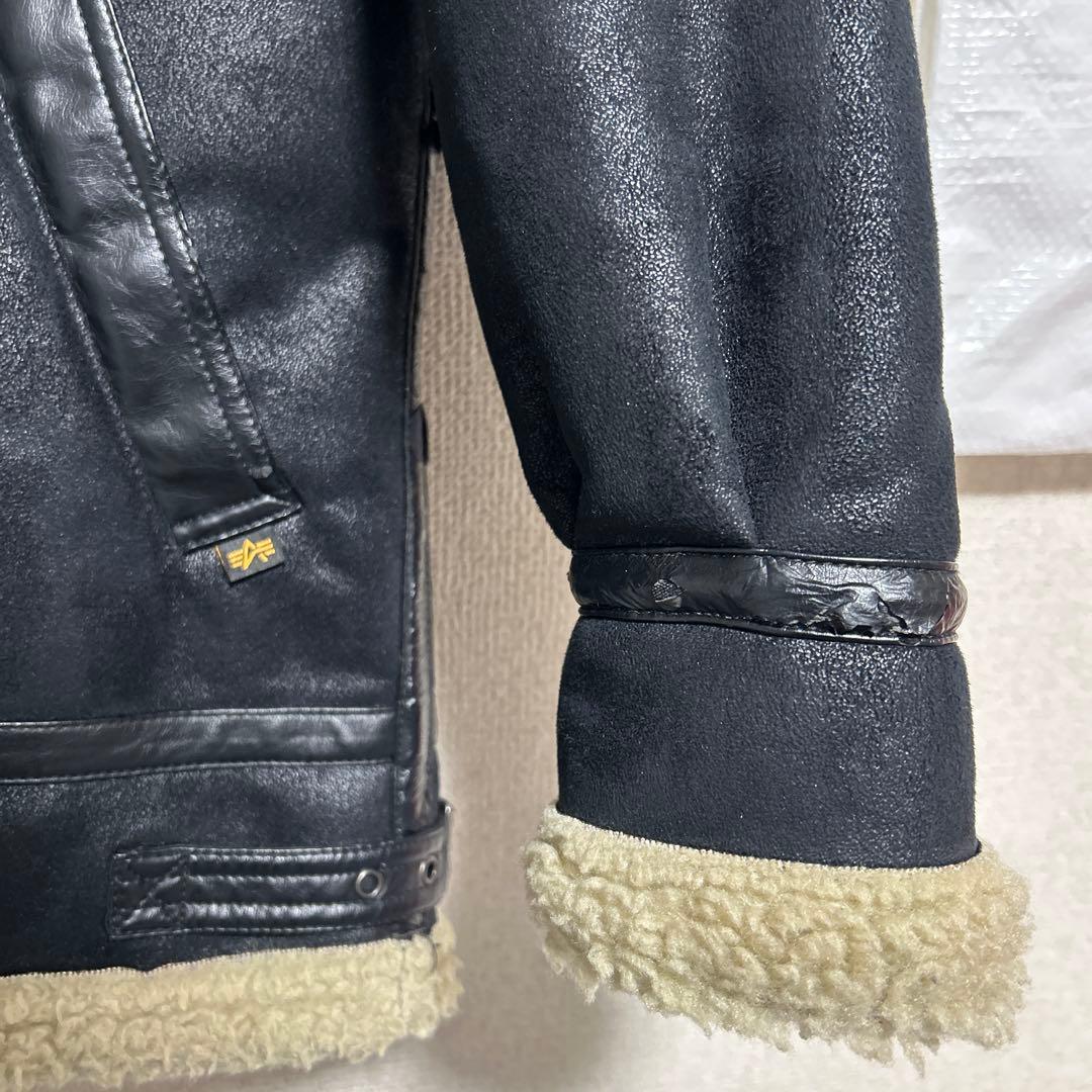 ALPHA アルファ B-3 ブルゾン フェイクムートン フライトジャケット