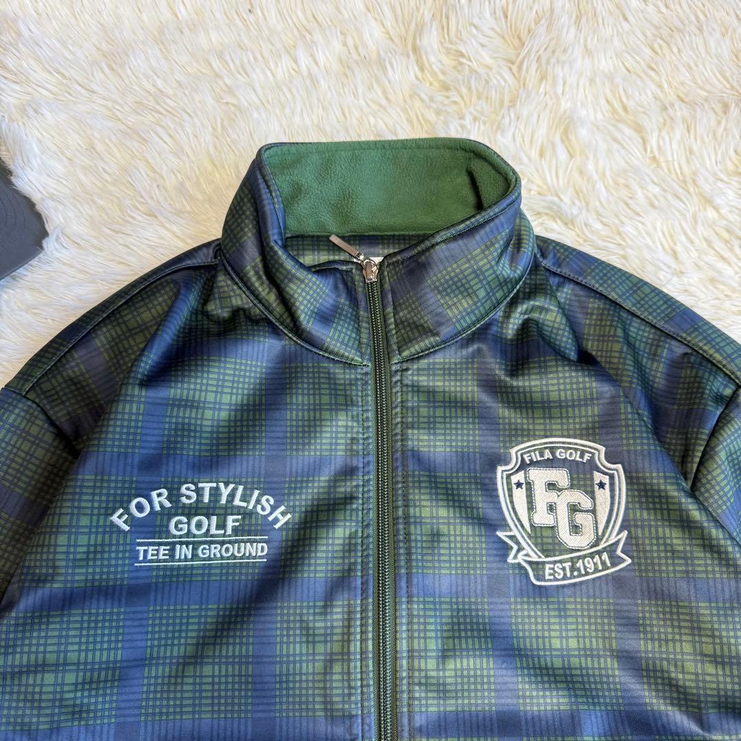 【フィラゴルフ】美品 セットアップ チェック XLサイズ メンズ