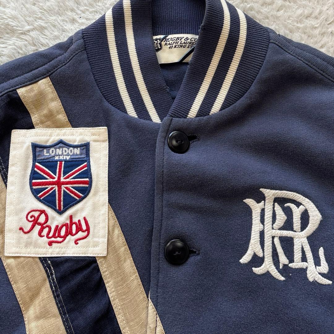 RUGBY RALPH LAUREN ヴィンテージ 加工スウェットジャケット