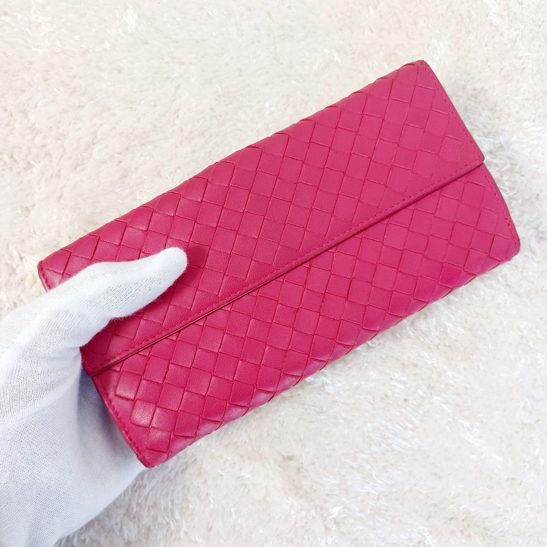 ✨極美品✨BOTTEGAVENETA　ボッテガヴェネタ　イントレチャート　ピンク