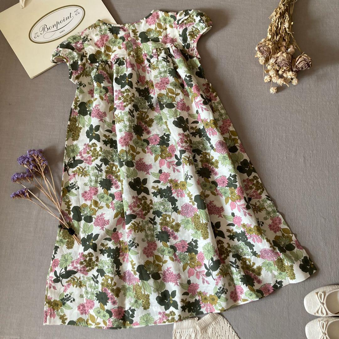 タグ付♡ボンポワン｜リネンコットン サンドレス✾リゾートワンピース140