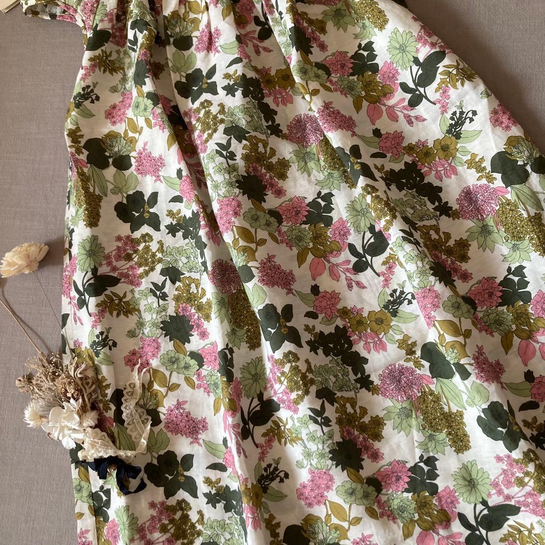 タグ付♡ボンポワン｜リネンコットン サンドレス✾リゾートワンピース140