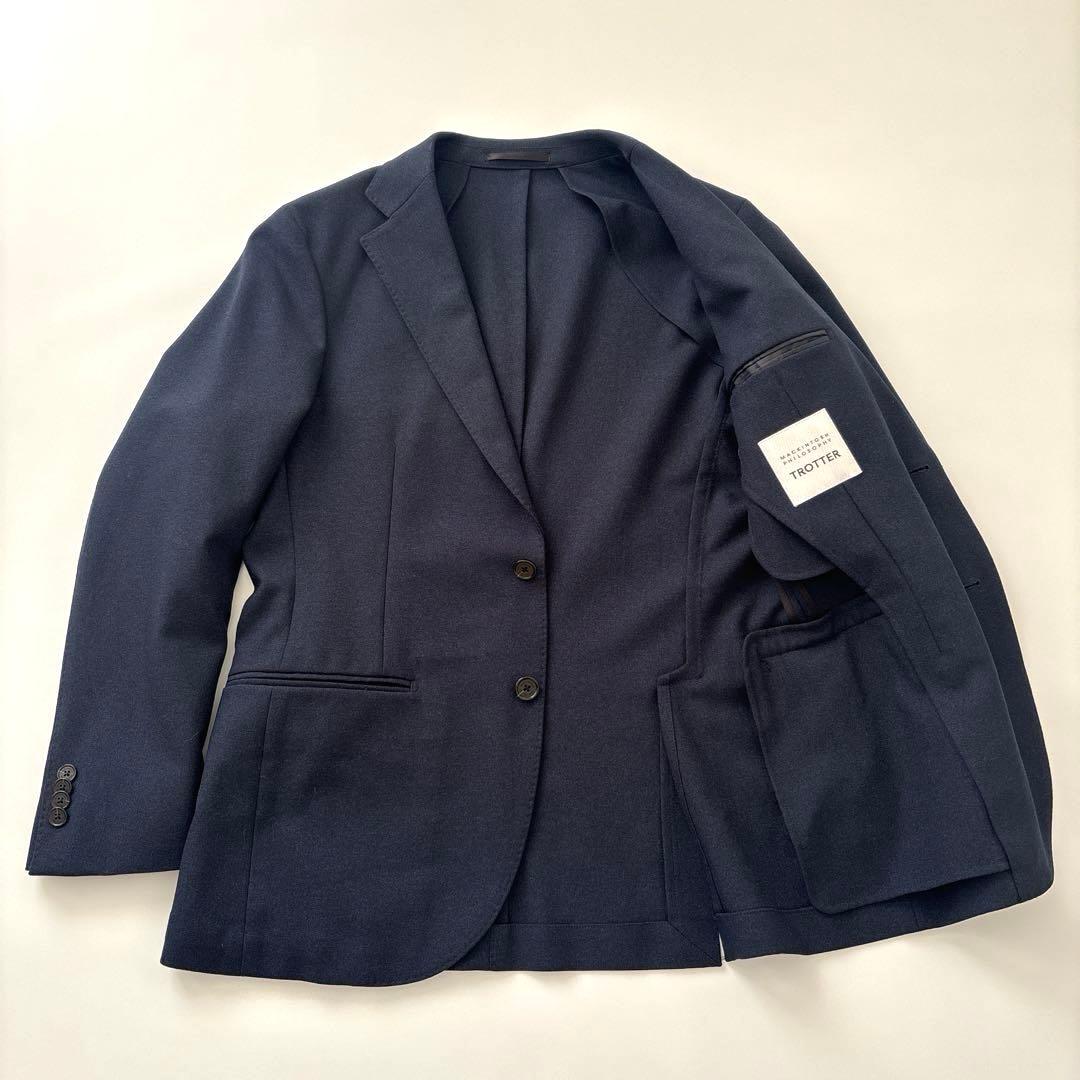 美品　マッキントッシュ　紺ブレザー　ジャケット　シングル　手洗い可　M