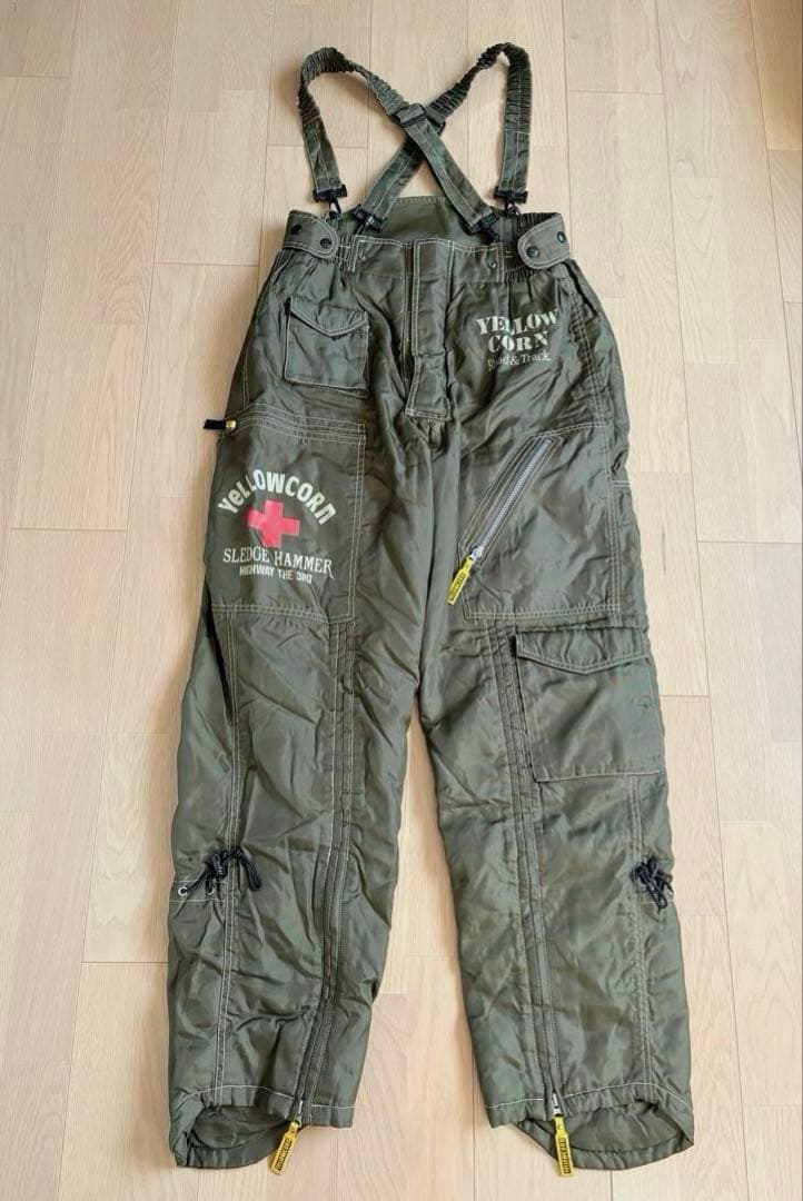 イエローコーン　YELLOW CORN バイクパンツ 作業着　オーバーオール
