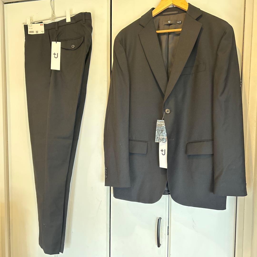 UNIQLO +J ウールスーツ セットアップ XLブラック